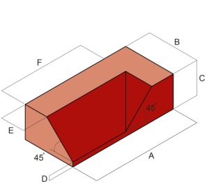 WIENERBERGER PL4.2 Internal Return Plinth Brick 23mm Blue R/Hand