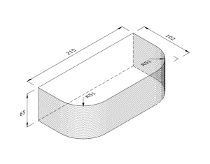 WIENERBERGER BN2.2 Double Bullnose Brick Solid Blue