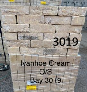 Offshade Bricks Ibstock Ivanhoe Cream Original Facing Bricks- OFFSHADES packs of 430